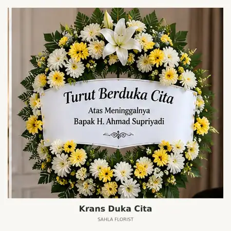 Krans Bunga Duka Tegal Selatan