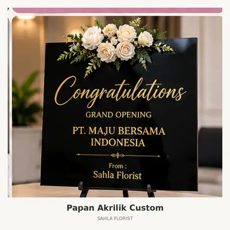 Papan Bunga Akrilik Tegal Selatan